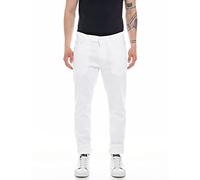 Replay Herren Jeans Mickym Slim-Fit, Optical White 001 (Weiß), 27W/32L