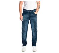 Replay Herren Jeans Sandot Tapered-Fit Bio, Dark Blue 007 (Blau), 32W / 32L