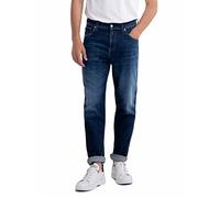Replay Herren Jeans Sandot Tapered-Fit, Dark Blue 007-2 (Blau), 33W / 30L