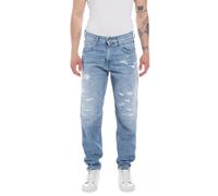 Replay Herren Jeans Sandot Tapered-Fit, Light Blue 010 (Blau), 31W / 34L