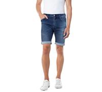 Replay Herren Jeans Shorts RBJ 901 Tapered-Fit mit Power Stretch, Medium Blue 009 (Blau), 31