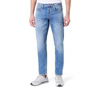 Straight-Jeans REPLAY "WILLBI", Herren, Gr. 33, Länge 32, medium blau, Denim/Jeans, Obermaterial: 99% Baumwolle, 1% Elasthan, Basic, regular fit normal, Jeans Straight-Jeans, im Regular Fit (31953827-