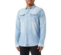 Replay Herren Jeanshemd Langarm aus Baumwolle, Medium Blue 009 (Blau), XS