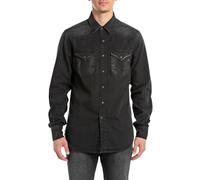 Replay Herren Jeanshemd Langarm mit Brusttaschen