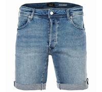 REPLAY Herren Jeansshorts - POWER, Stretch Denim, Bermuda Shorts, Tapered Fit Hellblau 33W