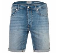 REPLAY Herren Jeansshorts - Super Stretch Denim, Tapered Fit 32W Blau