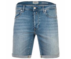REPLAY Herren Jeansshorts - Super Stretch Denim, Tapered Fit 32W Blau