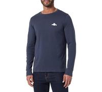 REPLAY Herren Langarmshirt mit Logo, Navy. 087 (Blau), S