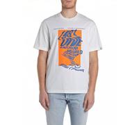 Replay Herren M3033 T-Shirt, 011 Natural White, Small