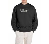 Replay Herren M3075 Sweatshirt, 098 Black, M