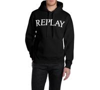 Replay Herren M3104 Kapuzenpullover, 098 Black, XL