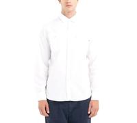 Replay Herren Jeanshemd Langarm aus Baumwolle, Weiß (White 001), L