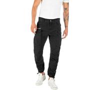 Replay Herren Cargo-Hose Joe Comfort-Fit aus Komfort Baumwolle, Black 098 (Schwarz), 38W / 30L