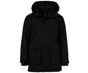 Replay Herren Parka - Jacke, gefüttert, 3-lagig, recycelte Materialien, Kapuze Schwarz / 2XL XXL Schwarz