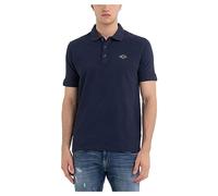 Replay Herren Poloshirt Kurzarm aus Baumwolle, Blue 186 (Blau), M