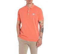 Replay Herren Poloshirt Kurzarm aus Baumwolle, Coral Pink 051 (Orange), S