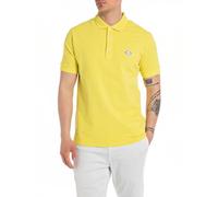 Replay Herren Poloshirt Kurzarm aus Baumwolle, Sun Yellow 447 (Gelb), S