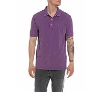 Replay Herren Poloshirt Kurzarm aus Baumwolle, Violator 516 (Violett), S
