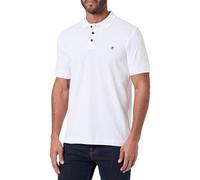 REPLAY Herren Poloshirt Kurzarm mit Knopfleiste, White 001 (Weiß), XXL