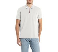 Replay Herren Poloshirt Kurzarm mit Polokragen, Natural White 011 (Weiß), L