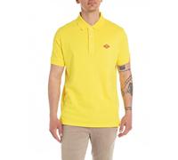 REPLAY Herren Poloshirt Kurzarm Regular-Fit mit Stretch, Sun Yellow 447 (Gelb), L