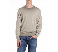Replay Herren Pullover aus Baumwolle, Brown Rice 022 (Beige), XXXL