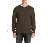 Replay Herren Pullover Comfort Fit, Grün (Mud Green 759), XXL