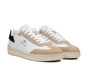 REPLAY Herren Pyper DUAL Sneaker, 934 BEIGE White, 43 EU