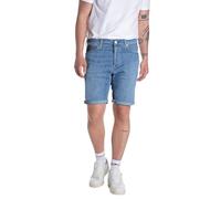 Replay Herren Short RBJ.981 Short - Tapered Fit - Blau Schwarz Beige W29-W40, Größe:W 30, Farbe:685 866-009 Medium Blue