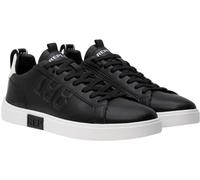 Replay Herren Sneaker aus Leder, Schwarz (Black White 008), 40