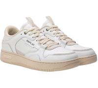 Replay Herren Sneaker aus Leder, Weiß (White Off Wht 123), 44