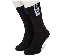 Replay Herren Socken Lang Tennissocken, Black/Black N191 (Schwarz), 43-46