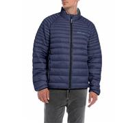 Replay Herren Steppjacke mit Reißverschluss, Ocean Blue 714 (Blau), XL