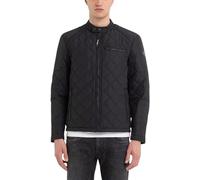 Replay Herren Steppjacke Übergangsjacke ohne Kapuze, Black 098 (Schwarz), XS