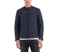 Replay Herren Steppjacke Übergangsjacke ohne Kapuze, Blue 086 (Blau), XL
