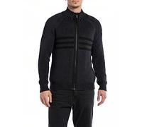 Replay Herren Strickjacke aus Baumwolle, Dark Navy 970 (Blau), XXL