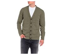 Replay Herren Strickjacke mit Knopfleiste, Green 946 (Grün), M
