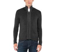 Replay Herren Strickjacke mit Reißverschluss, Schwarz (Black 098), 3XL