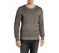 Replay Herren Strickpullover aus Baumwolle, Grün (Mud Green 759), 3XL