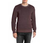 Replay Herren Strickpullover aus Baumwolle, Violett (Plum 278), M