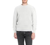 Replay Herren Strickpullover mit Rundhalsausschnitt, Natural White 011 (Weiß), XS
