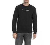 Replay Herren Sweatshirt aus Baumwollmix, Black 098 (Schwarz), L