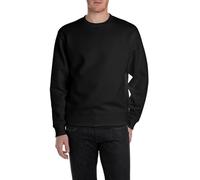 Replay Sweatshirt M3102.000.23832 mit gerippten Abschlüssen Schwarz M