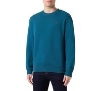 Replay Herren Sweatshirt ohne Kapuze, Grün (Atlantic Green 386), S