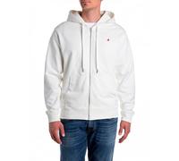 Replay Herren Sweatshirtjacke mit Kapuze, Natural White 011 (Weiß), XXL