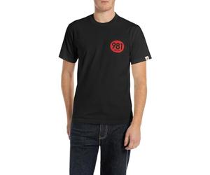 Replay Herren T-Shirt Kurzarm aus Baumwolle, Black 098 (Schwarz), M