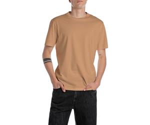 Replay Herren T-Shirt Kurzarm aus Baumwolle, Brown Sugar 227 (Braun), XXL