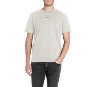 Replay Herren T-Shirt Kurzarm aus Baumwolle, Cloud 985 (Beige), XL