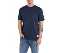 Replay Herren T-Shirt Kurzarm aus Baumwolle, Indigo Blue 271 (Blau), XXL