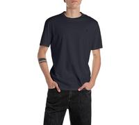 Replay Herren T-Shirt M3097 Slim Fit Kurzarm Rundhals Baumwolle Night Blue (067) M